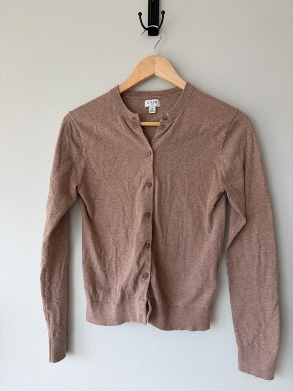 J. Crew Cardigan in Taupe Brown Size S